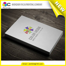 Film lamination paper raised print business cards